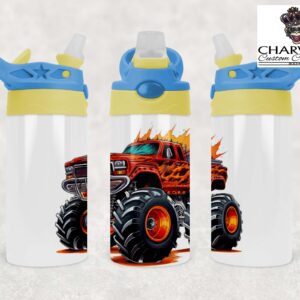 350ml Kids Flip Top Bottle – Truck 1