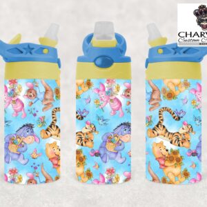 350ml Kids Flip Top Bottle – Pooh1