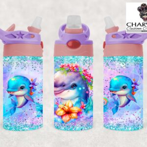 350ml Kids Flip Top Bottle – Dolphin